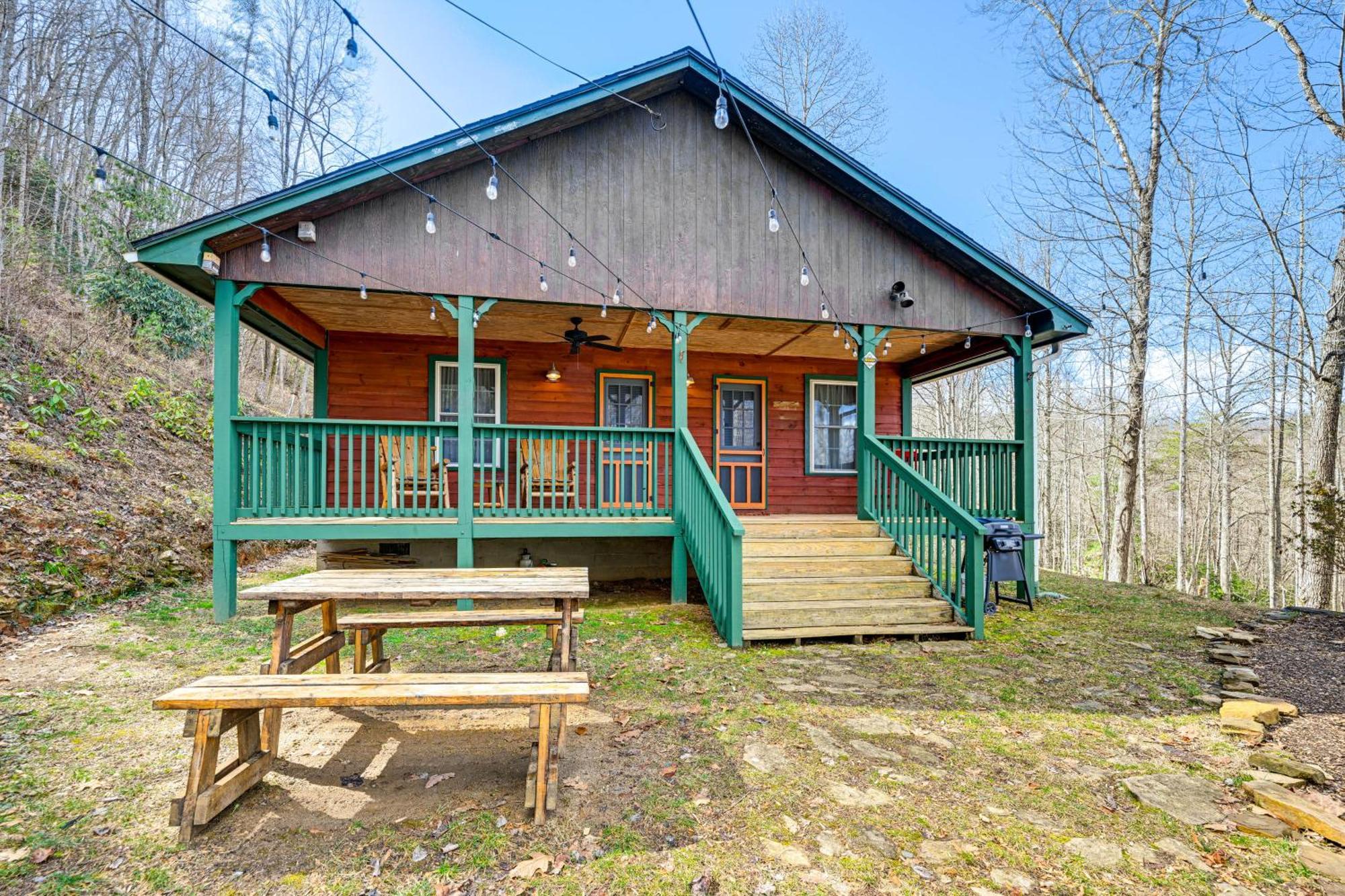 Smoky Mountain Cabin With Camping Area And Fire Pit! Whittier Exterior foto
